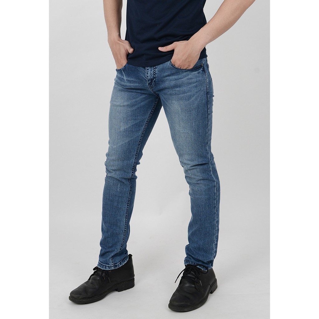 91 ANINETYONE - Quần Jeans Nam Skinny 005 (Xanh nhạt)