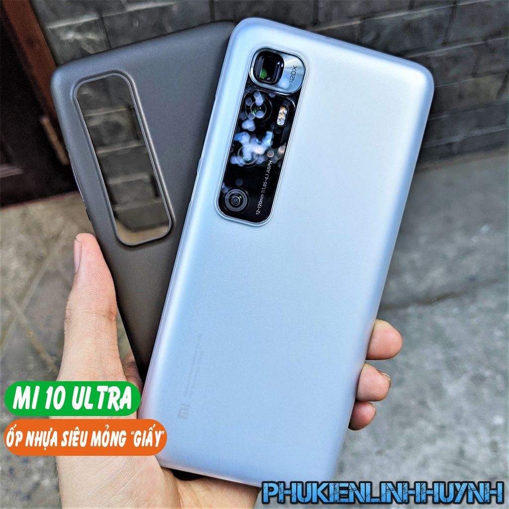 Xiaomi Mi 10 Ultra_Ốp lưng Giấy siêu mỏng ôm sát mặt lưng máy.