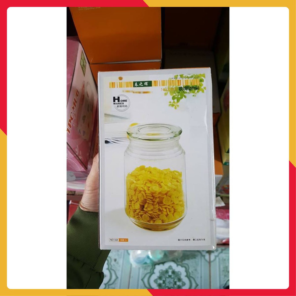 {Sỉ} Lọ thủy tinh nắp hít cao su siêu kín mã 1425