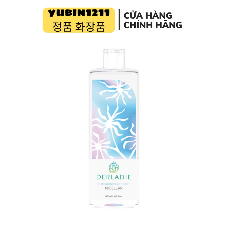 Nước Tẩy Trang Cây Phỉ Derladie Cleansing Water Witch Hazel 500ml