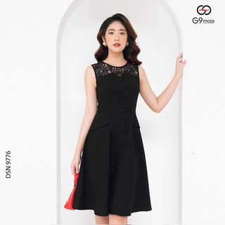 Đầm xòe sát nách 9776 G9moza với chất liệu Thô Viscose phối ren tạo phong cách điệu đà trẻ trung
