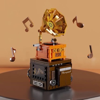 Lego mô hình máy hát đĩa than tích hợp loa bluetooth