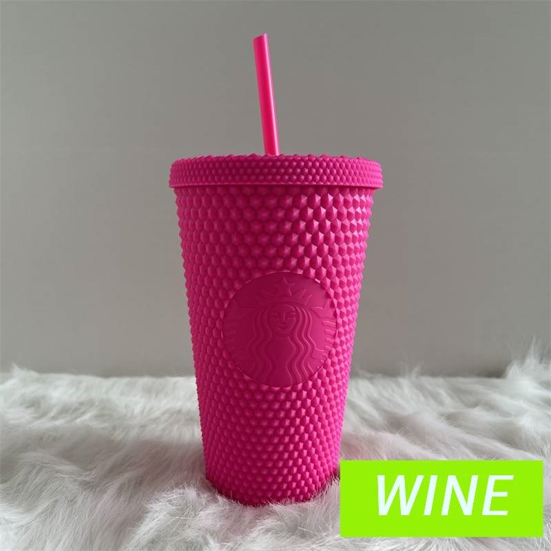 Starbucks Diamond radiant goddess straw cup coffee cup summer Holiday Cold Cup Tumbler 473ml/16o Durian cup water bottle