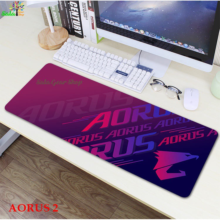 Bàn di chuột - Lót chuột Kích thước 800x300x4mm Logo AORUS  Nhiều mẫu