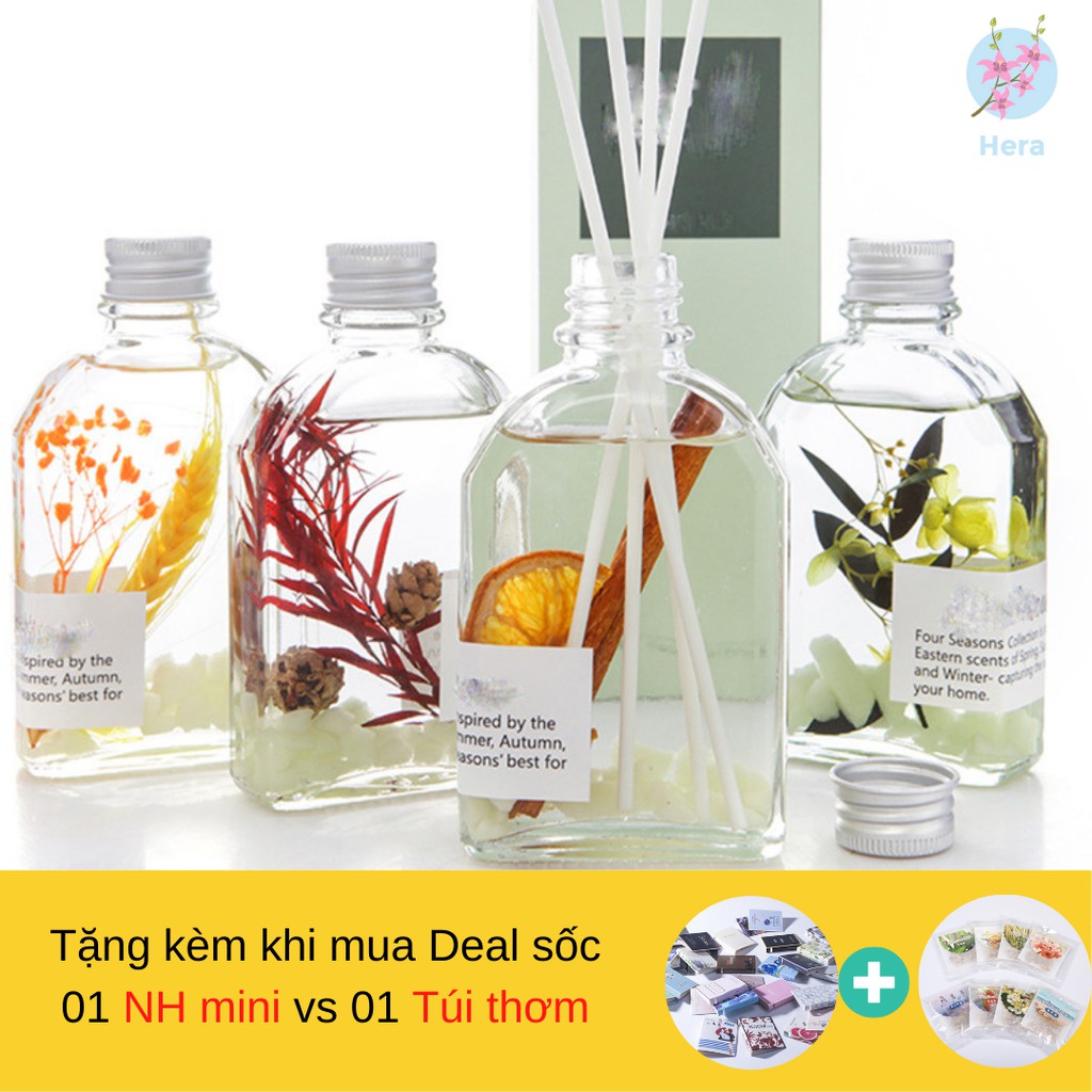 Tinh Dầu Thơm Phòng Lọ Khuếch Tán Nước Hoa Thơm Phòng Ngủ Thiên Nhiên Khử Mùi WIACHNN 100ML KT09