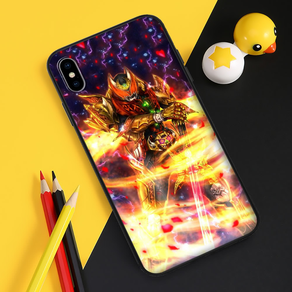 Ốp Điện Thoại Silicon TPU Mềm Hình Kamen Rider Saber ZT91 Cho Apple iPhone 8 7 6 6s 5s 5 Se Plus 2020
