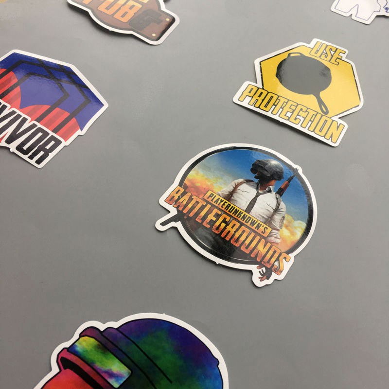 Set 29 miếng sticker game PUBG Graffiti dán trang trí chống thấm