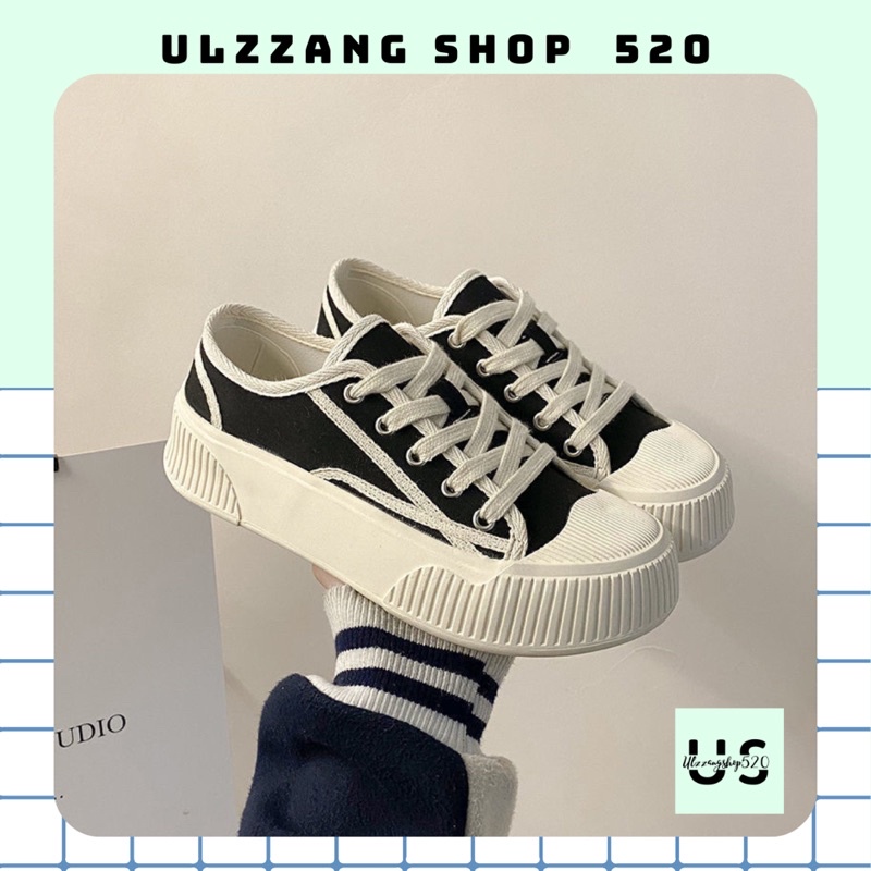 Giầy ba ta nữ 3 màu đen nâu xanh trẻ trung kiểu dáng thời trang Hàn Quốc êm chân Ulzzangshop520