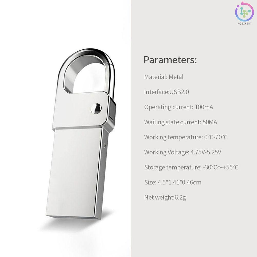 USB2.0 USB Flash Disk Perfect Compatibility Multi-function Protection Waterproof Compact &amp; Easy to Carry Metal Design 64GB