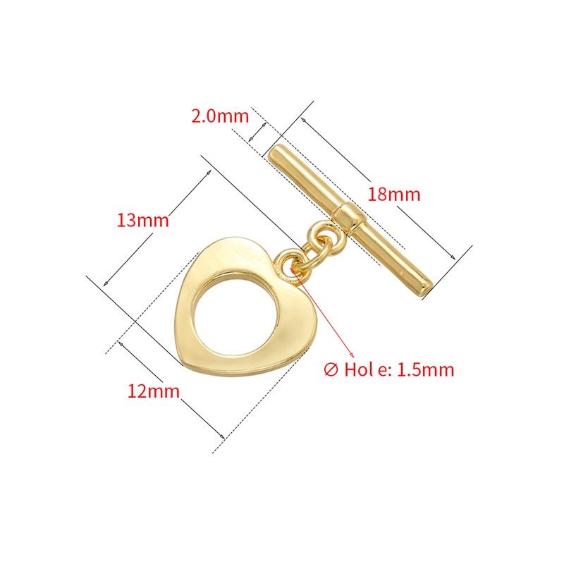 Phụ kiện trang sức (DIY) - Chốt khóa Móc chéo kiểu OT 7 kiểu làm vòng cổ vòng tay - K16T