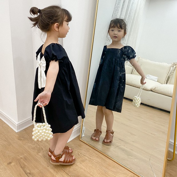 Váy nơ búp bê thời trang Hàn Quốc - Hàng Quảng Châu Cao Cấp