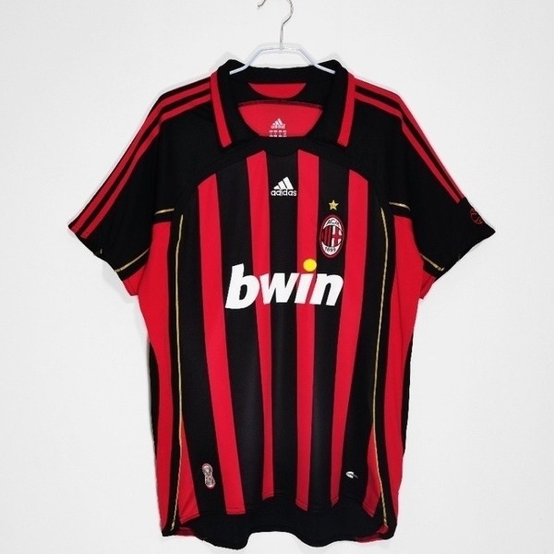 Áo Thun Bóng Đá Ngắn Tay Đội AC Milan 2006/07 Size S-XXL