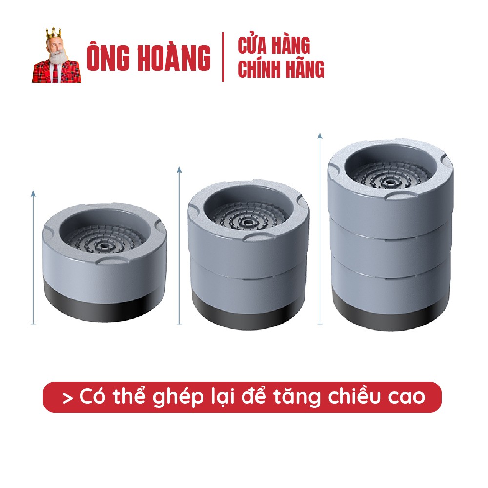 Đệm chống rung máy giặt Matachi, kê cao máy giặt, giảm rung lắc tăng tuổi thọ