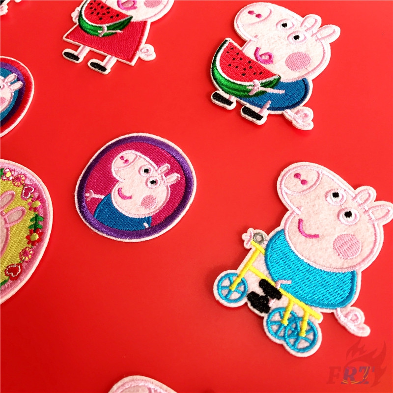 Miếng vá thêu cho quần áo họa tiết heo Peppa DIY