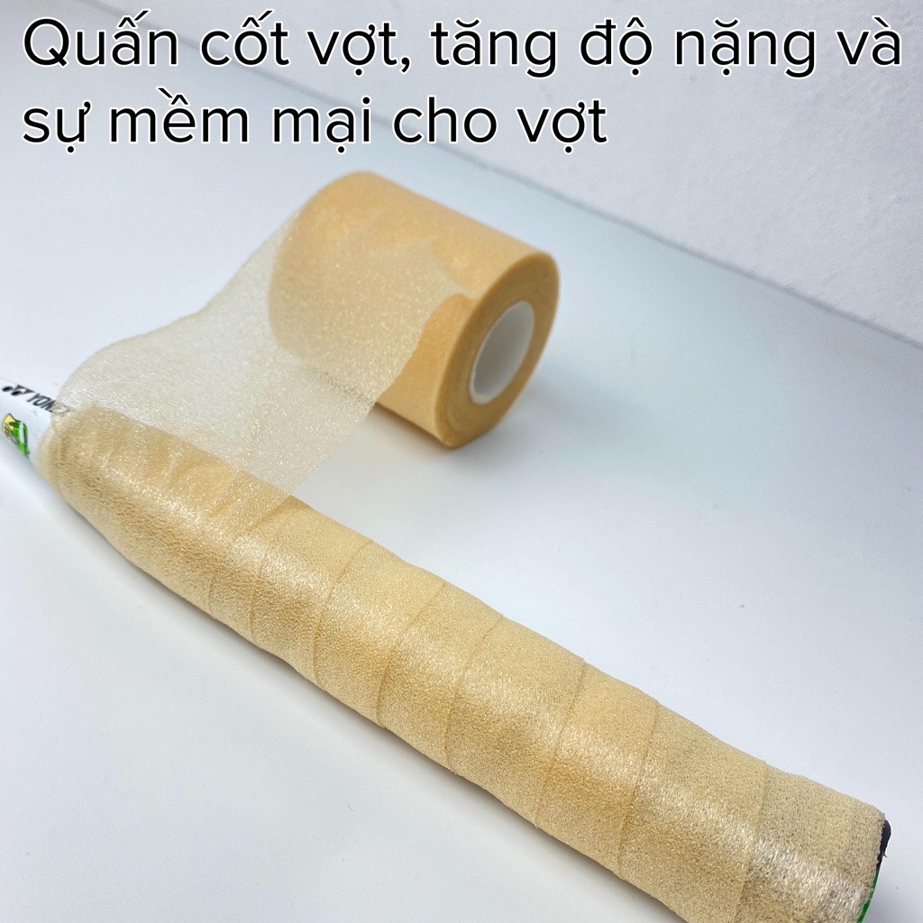 Quấn cán vợt cầu lông, quấn cốt vợt thấm mồ hôi, bảo vệ cốt vợt dài 20M chất lượng cao giá rẻ