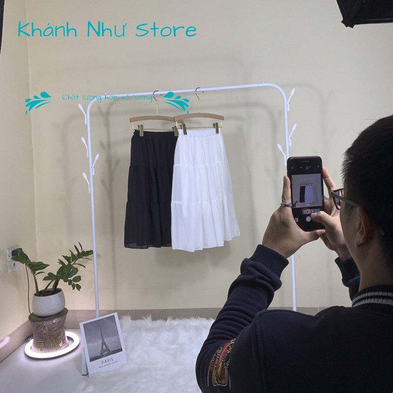 Chân váy Nữ- Chân Váy Vintage 2 lớp Siêu XInh