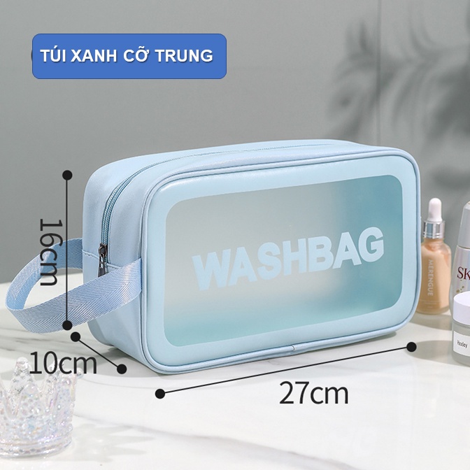 Túi du lịch Washbag màu XANH đủ Size chống thấm nước dễ dàng mang theo khi đi du lịch nhiều nơi