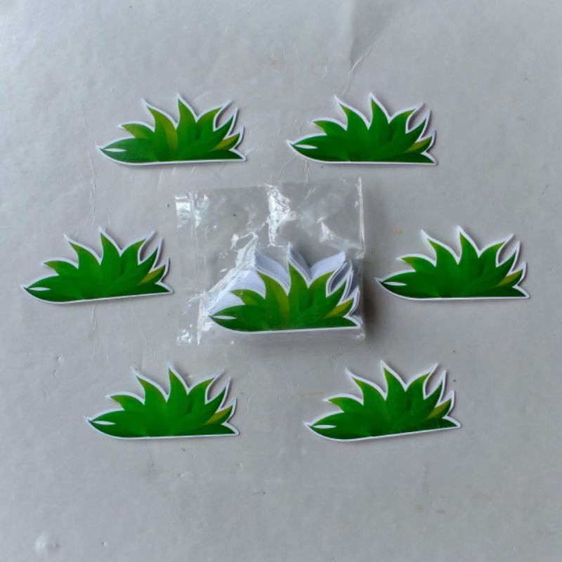 Túi 20 thẻ cắm cây dừa, đám cỏ trang trí bánh kem - set cắm giấy trang trí bánh sinh nhật
