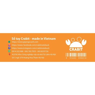 Sổ tay Crabit Pattern Lover - ruột trơn - Thổ cẩm (1504)
