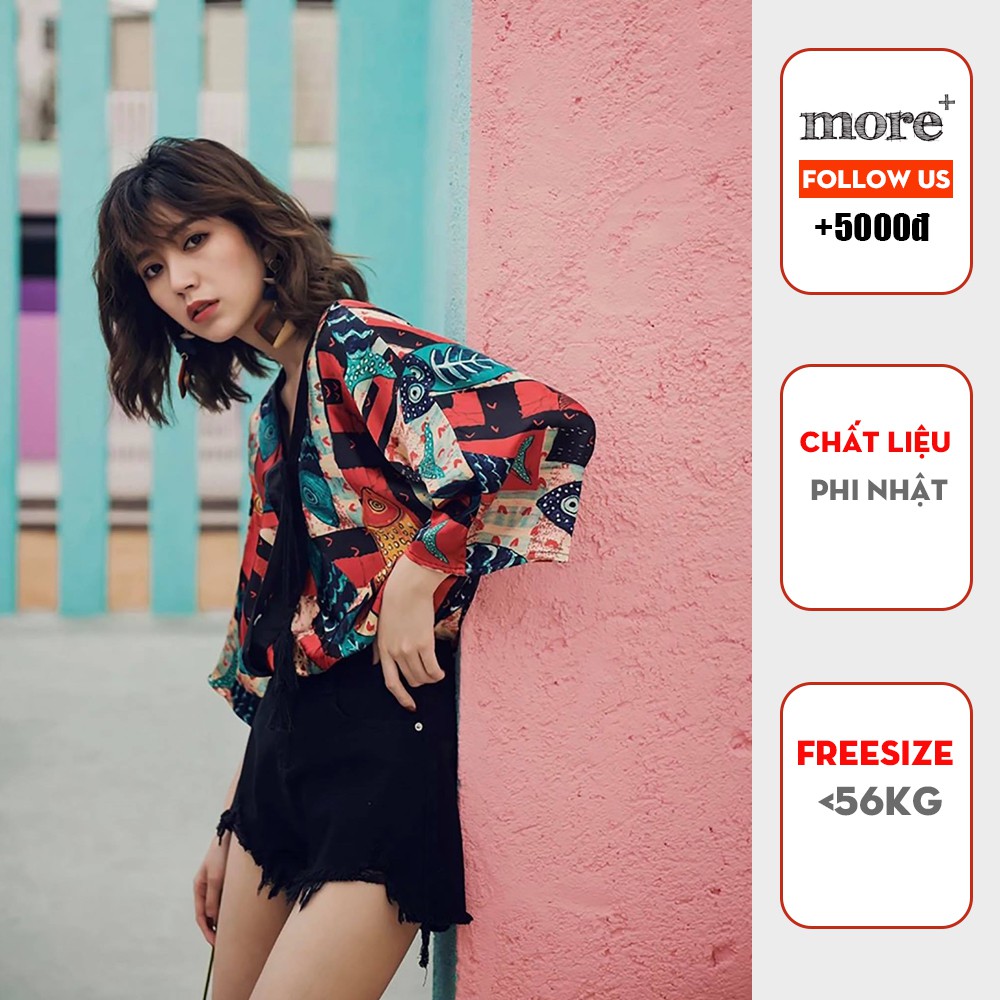 Áo thổ cẩm Kimono cao cấp