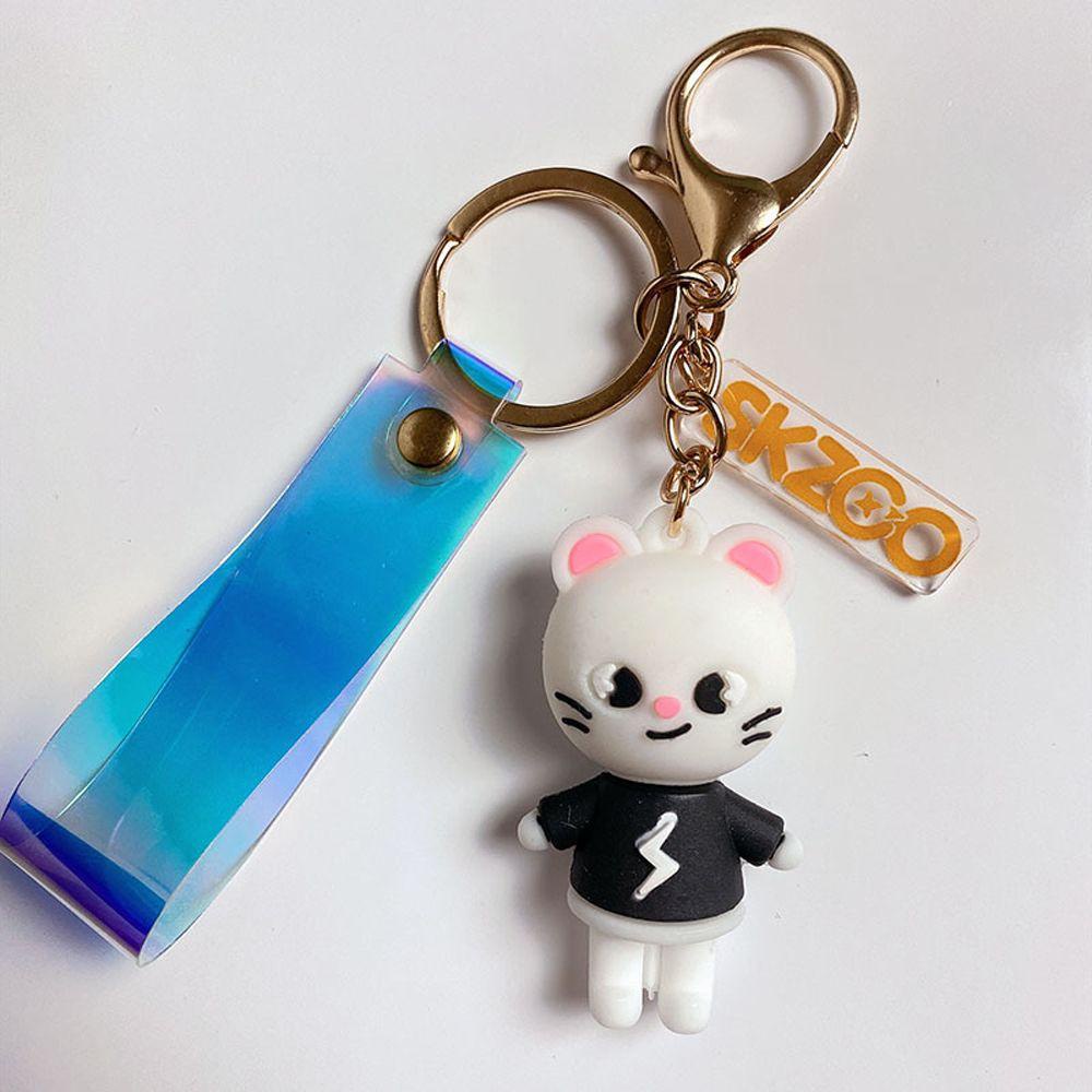 Móc Khóa PVC Hình Búp Bê Hoạt Hình Straykids REBUY1