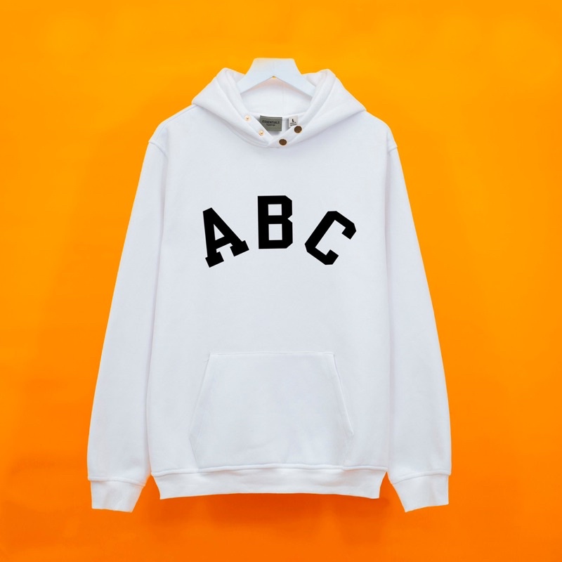 Áo nỉ hoodie ABC Hogoto shop , Áo nỉ hoodie unisex nam nữ form rộng oversize chất liệu Cotton