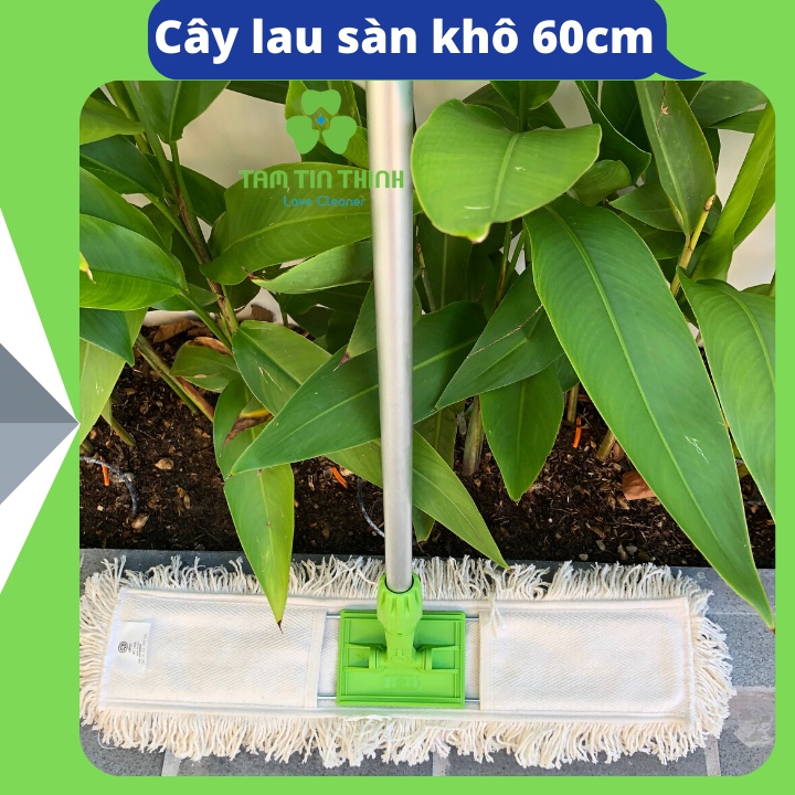 Cây lau sàn công nghiệp 60cm xoay 360 độ thông minh, dust mop 60cm, 100cm Ipc Italy