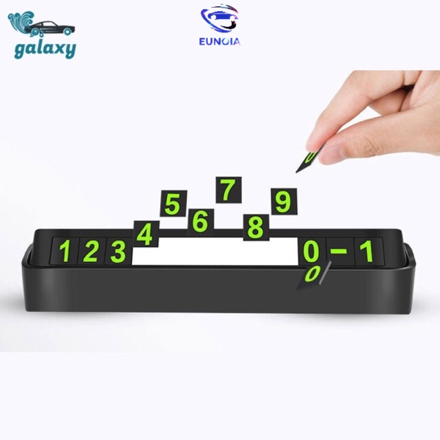 Bảng số điện thoại đặt taplo khi đỗ xe - bảng có 6 dãy số phản quang - thẻ ghi số điện thoại