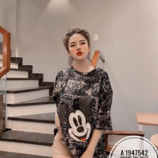 ÁO FONT MICKEY RỐI