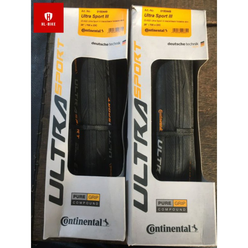 Vỏ lốp gấp xe đạp Continental Ultra Sport 3 700x23C/ 700x25C - 1 chiếc