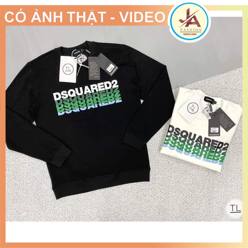 Áo sweater nam nữ dài tay chất nỉ cotton in chữ DSQUARE , thoáng mát, co giãn tốt. | BigBuy360 - bigbuy360.vn