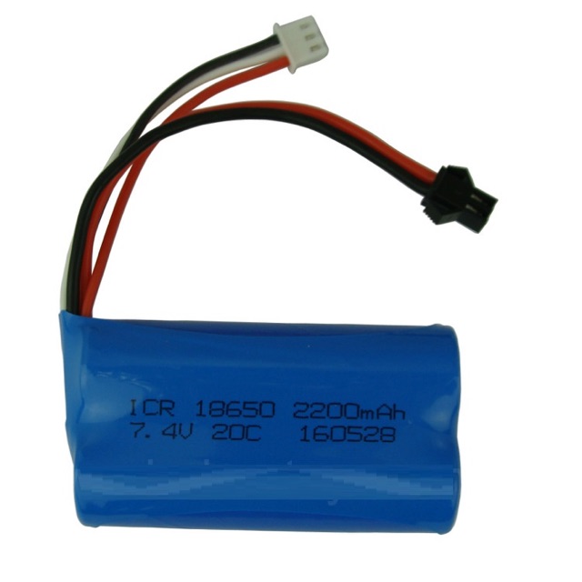 Pin 2s 7,4-8,4v cáp SM và jack 3p