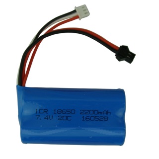 Pin 2s 7,4-8,4v cáp SM và jack 3p