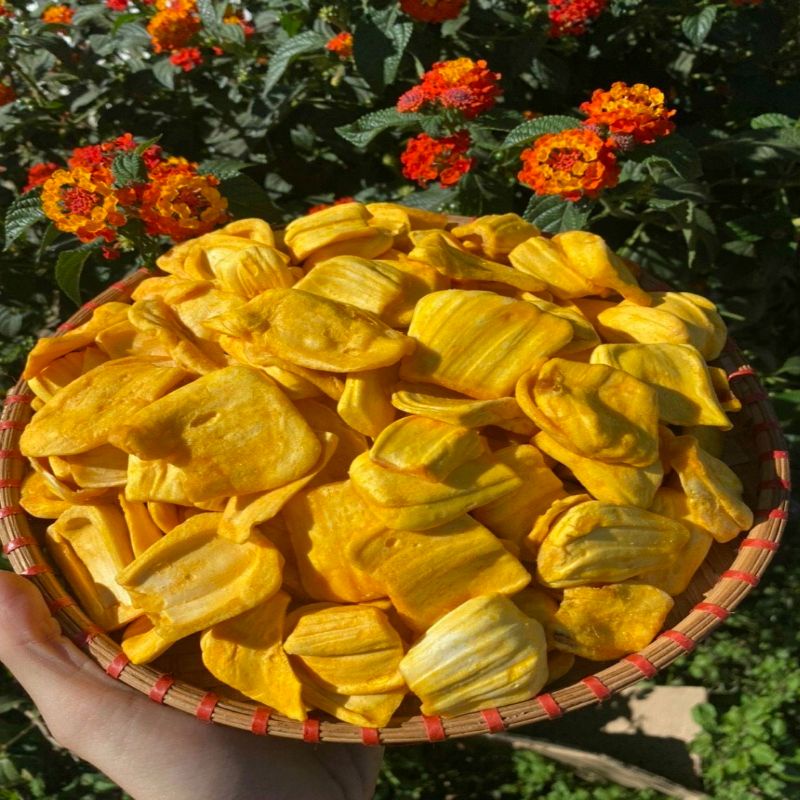 Mít sấy giòn Đà Lạt nguyên cánh 500g- Loại 1 Hàng Xuất Khẩu Đặc sản Đà Lạt