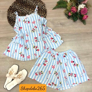 Bộ ngủ 2 dây, đồ bộ nữ,đồ ngủ mặc nhà đùi tầng vải lanh mềm, mịn,mát.