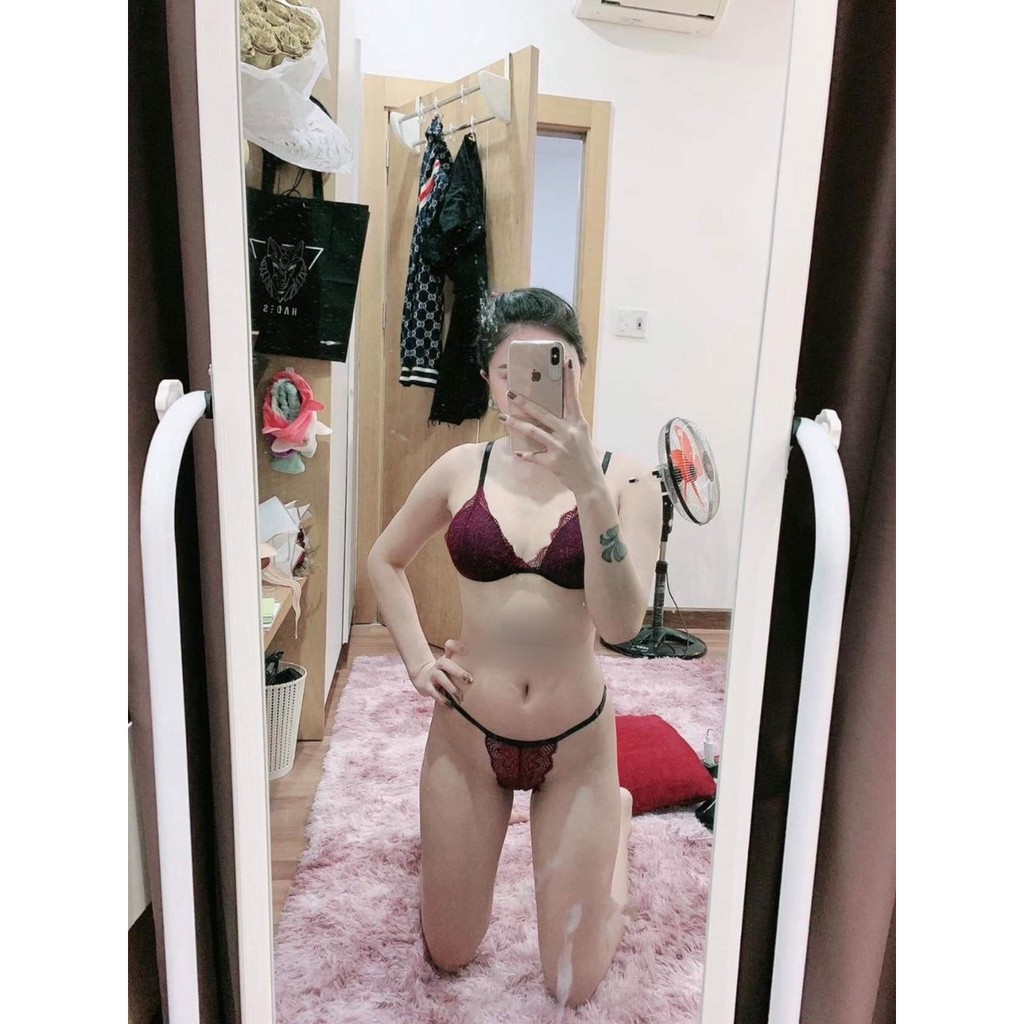 👙 Bra thiết kế sexy 👙 Bộ bra nữ màu nho thiết kế sexy gợi cảm có thể diện đi biển 👙