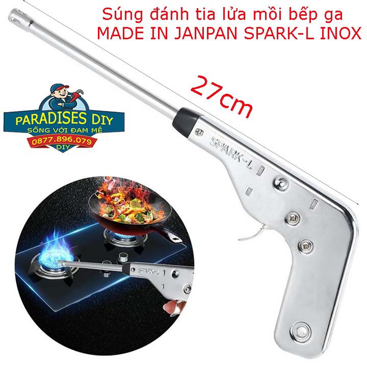 SÚNG INOX MỒI LỬA BẾP GAS  JAPAN SPARK-L