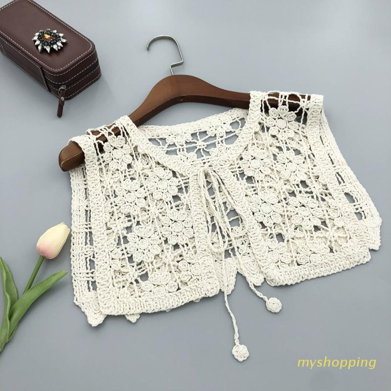 Khăn Choàng Cổ Dệt Kim Màu Trơn Phối Ren Thời Trang Cho Nữ