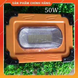 Đèn Đa Năng Xách Tay Năng Lượng Mặt Trời 50W Sạc Pin Cho Điện Thoại