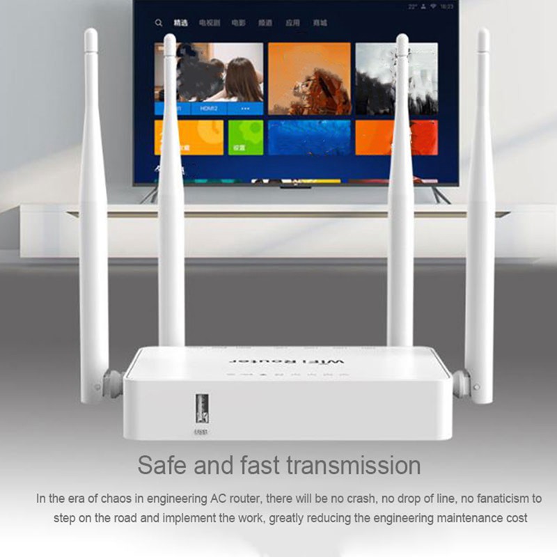 Thiết Bị Phát Wifi Không Dây 300mbps 5 Cổng Cắm 2.4ghz Với 4 Ăng Ten | BigBuy360 - bigbuy360.vn