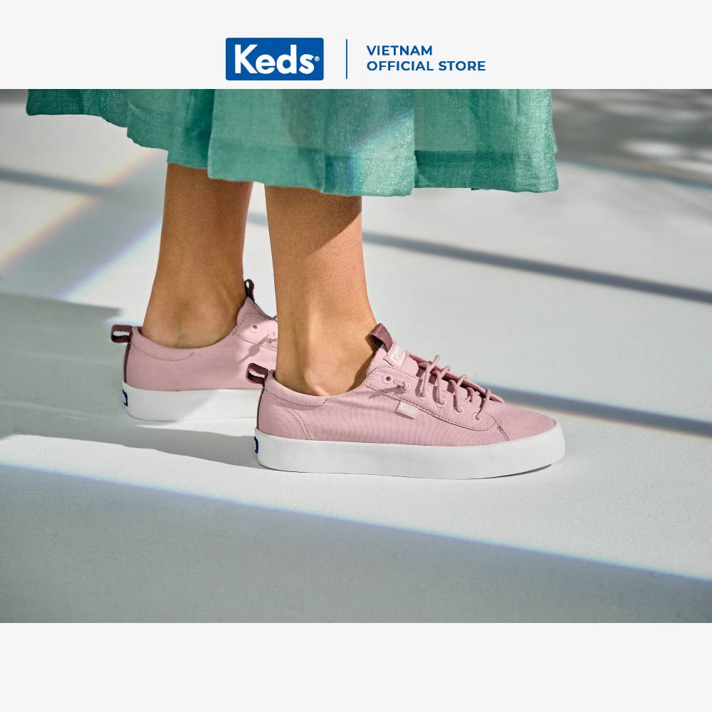 Giày Keds Nữ- Kickback Organic Cotton Lilac- KD065483