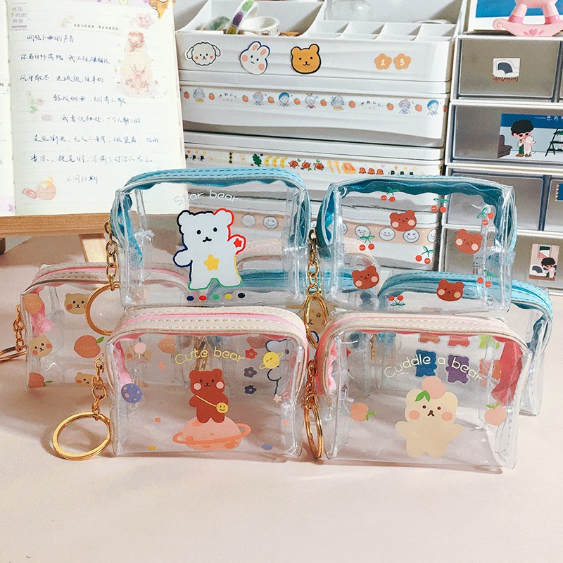 Móc khóa ví mini phong các Hàn Quốc ins LYANWN