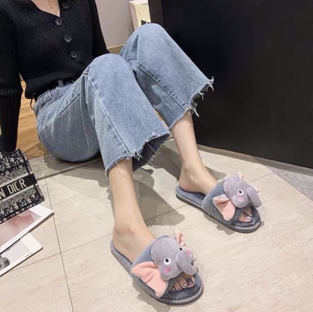 Dép bông mặt gấu 🐻