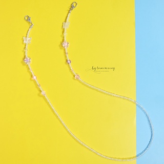 Dây đeo khẩu trang handmade tiem.cai.vong hạt cườm hologram