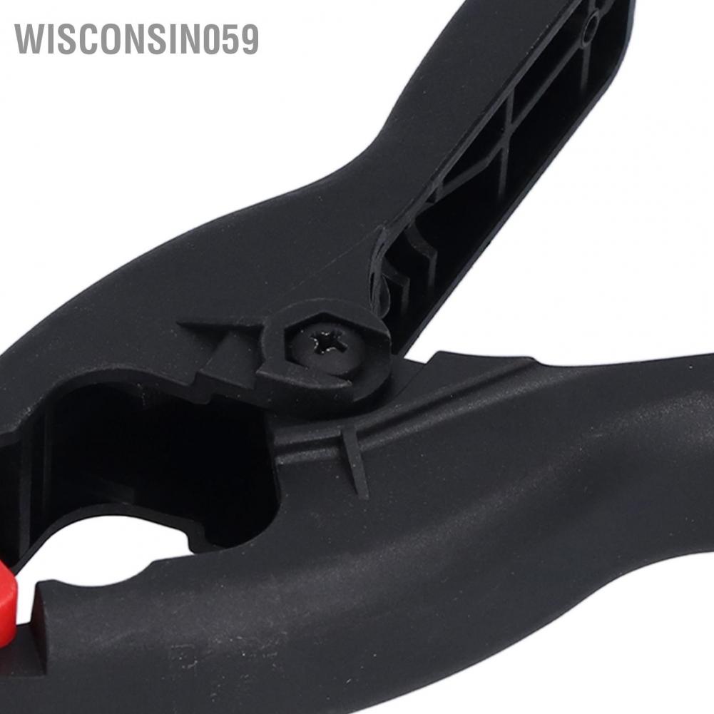 Wisconsin059 Spring Clamp Adjustable Powerful Force A Type Clip ABS Plastic Woodworking Movable Fixture 50mm