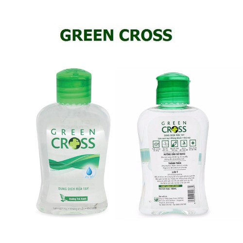 Nước rửa tay khô Green Cross 100ml - 250ml