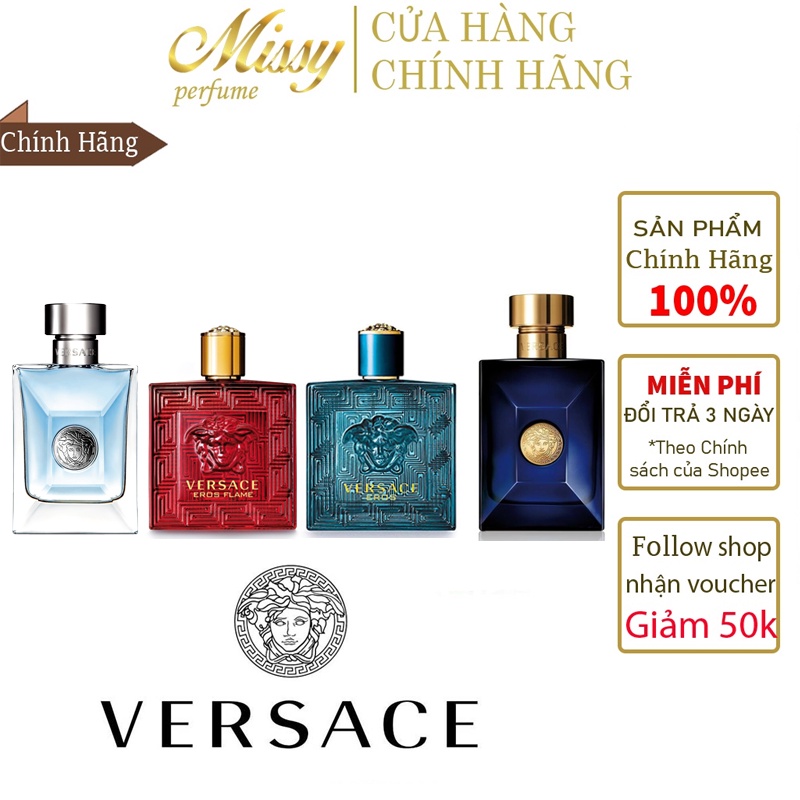 (Mẫu Thử 5/10/20ml) ️ Nước Hoa Versace Eros For Men, Nước hoa nam Versace, Versace Pour Homme