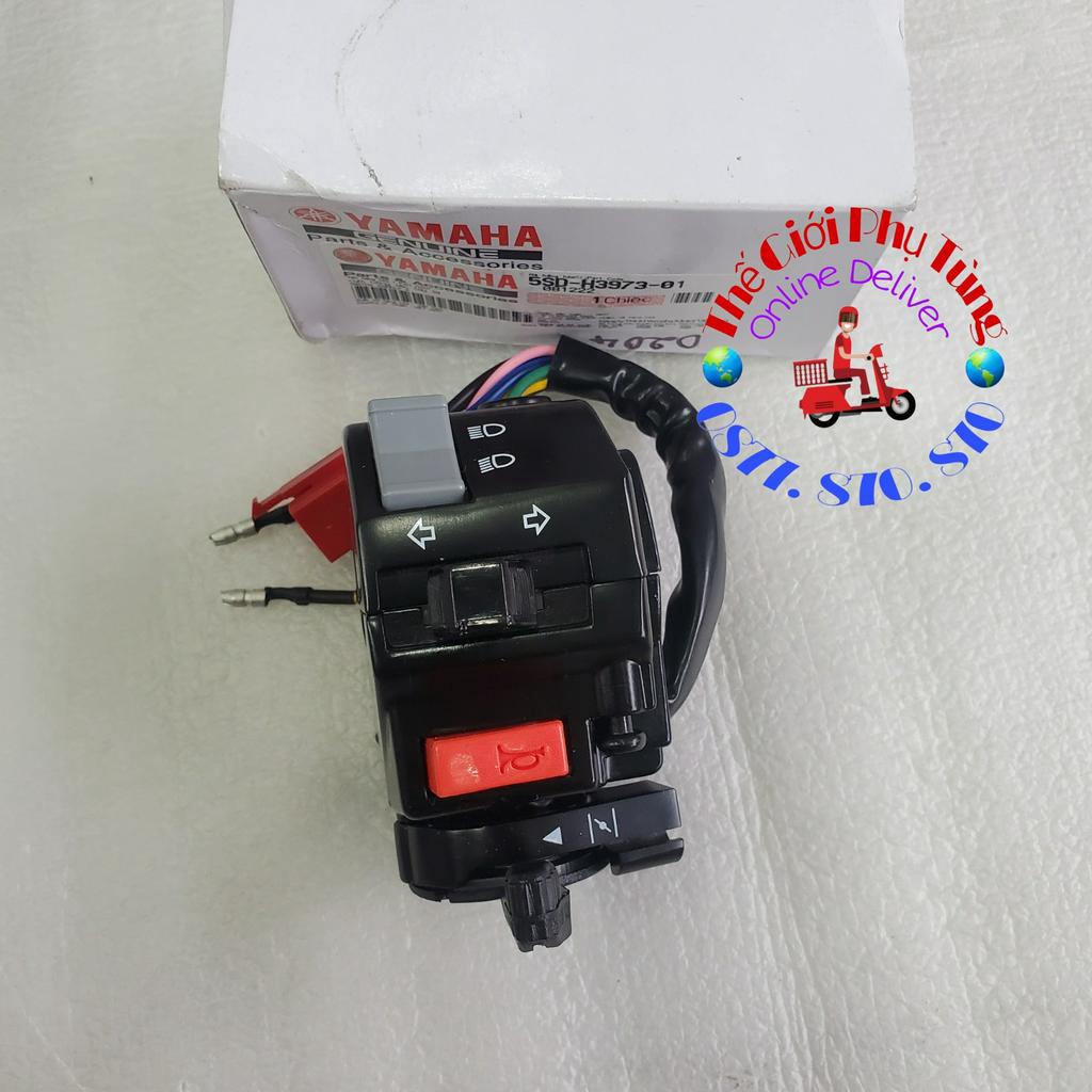 Cùm công tắc Jupiter V, R zin Yamaha VN - 5SD-H3973-01/ 5SD-H3975-02