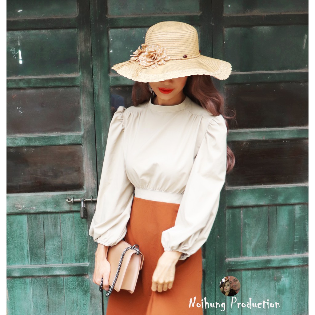 Đầm váy vintage ulzzang công chúa tiểu thư bánh bèo Bohemian boho dáng xòe dài quá gối công sở đi biển đẹp rẻ bigsize