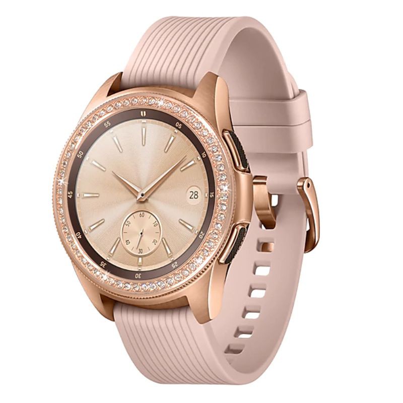 dou Anti Scratch Diamond Bezel Ring Adhesive Cover Replacement for Samsung Galaxy Watch 42MM/46MM